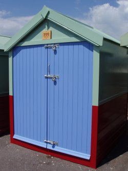 External shot of a beach hut - click for larger view